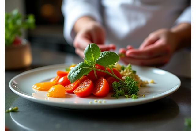 Cuisine raffinée et ingrédients frais