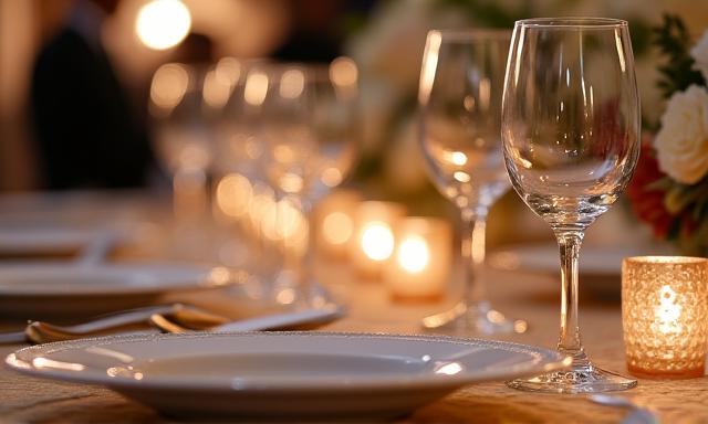 Décor de table élégant pour un événement