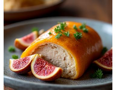 Terrine de foie gras aux figues et pain d'épices